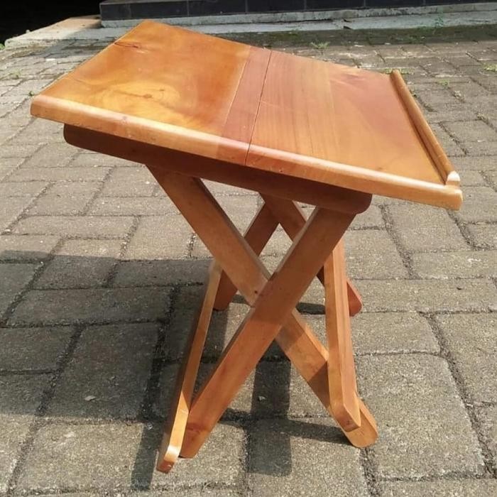 New Rehal Kayu Miring / Meja Lipat Miring