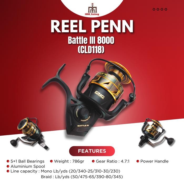 Reel Penn Battle III 4000HS