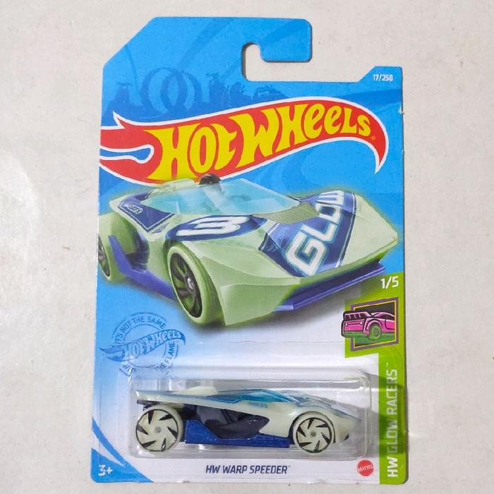 Pilihan- Hw Hot Wheels Hw Warp Speeder Glow In The Dark 2021 Glow Racers