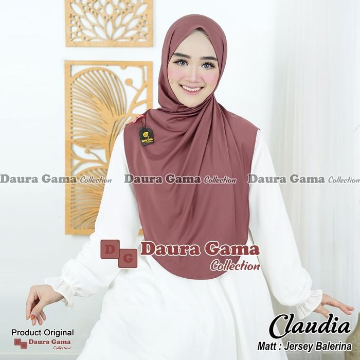 Pilihan- Daura Gama Hijab Pashmina Instan Claudia By Eleanora Collection Kerudung Muslim