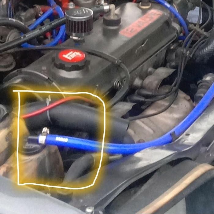 076 - SELANG RESERVOIR SELANG TAMPUNGAN AIR RADIATOR TOYOTA KIJANG 4K 5K 7K KIJANG SUPER KIJANG ROVE