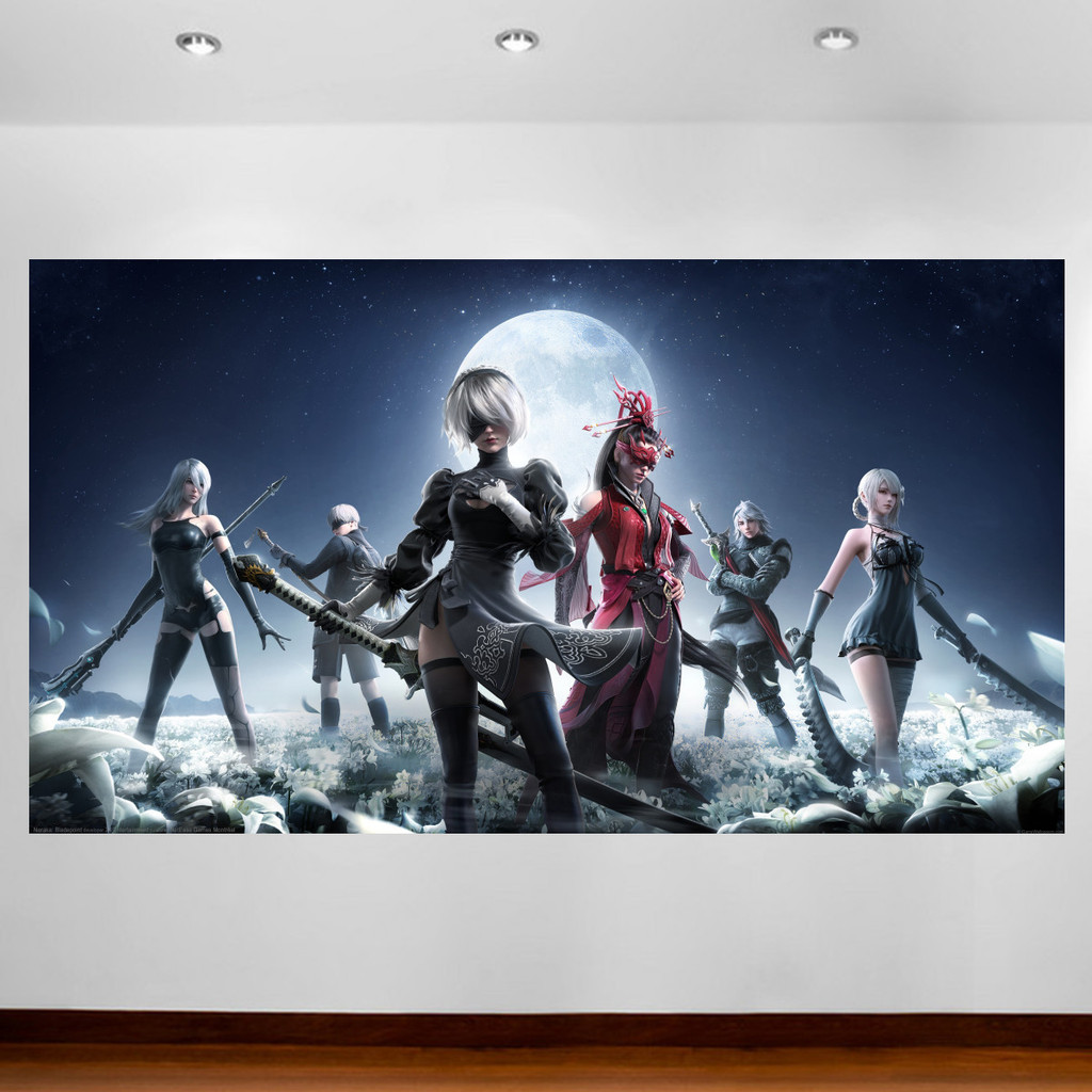 Nier Automata Poster Anime Video Games Poster Canvas Wall Painting Game Room Wall Decor Bedroom Wall