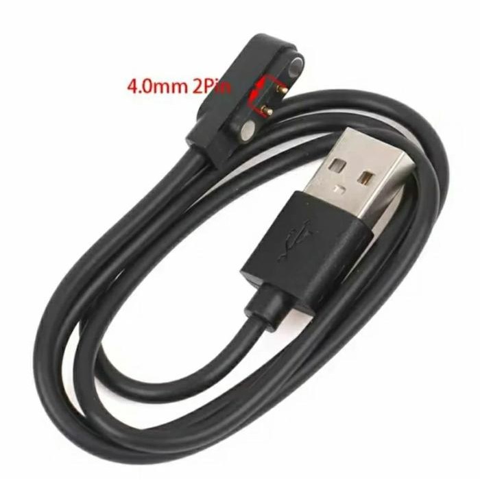 SMARTWATCH CHARGER MAGNETIC KABEL CASAN SMART WATCH SMART BAND CABLE CHARGING 2 PIN 4 MM 2 PIN