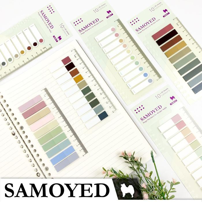 

New Penanda / Pembatas Buku / Halaman Plastik / Plastic Page Markers / Flags / Index / Mark /