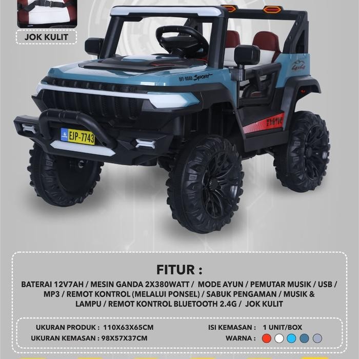 Mobil aki anak jeep EJP-7743 EJP7743 EJP 7743