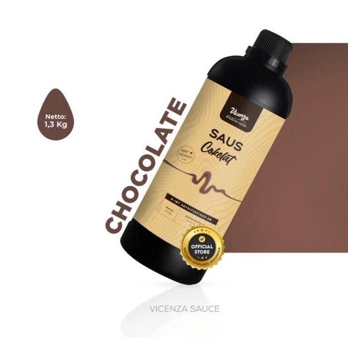 

Vicenza Sauce Topping Minuman Saus Caramel Saus Coklat 1.3 Kg
