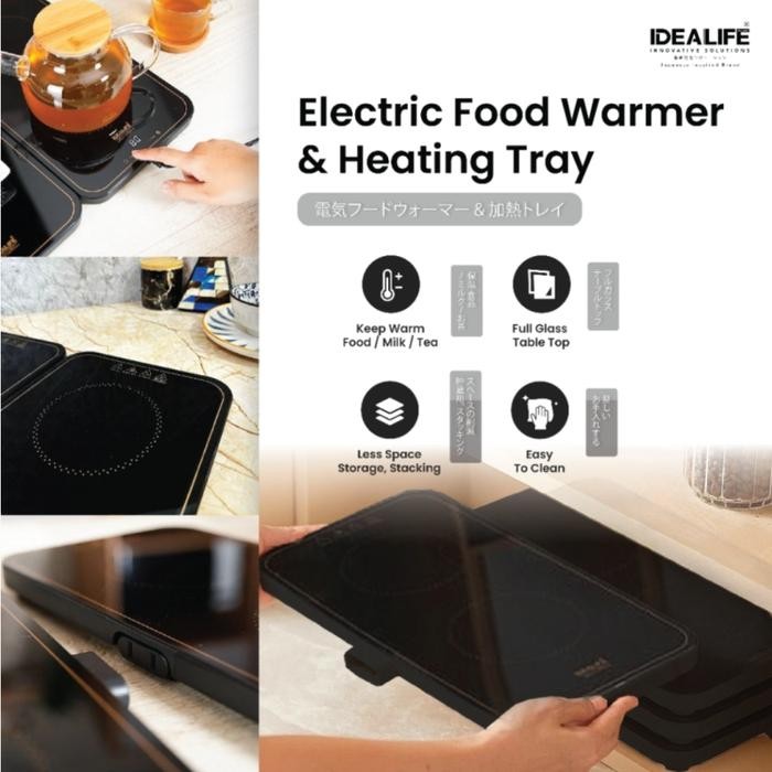 IDEALIFE Penghangat Makanan &Baki Pemanas Listrik Pemanas Makanan 116C