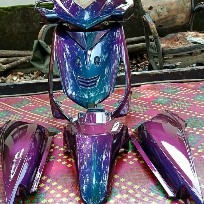 Cover Body Honda Beat Karbu Full Alus Bunglon