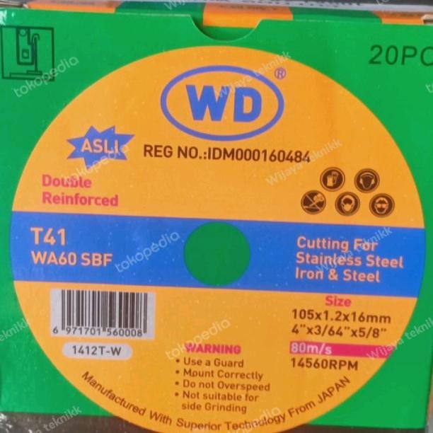 batu gerinda potong wd 4 inch mata gerinda potong wd 4"