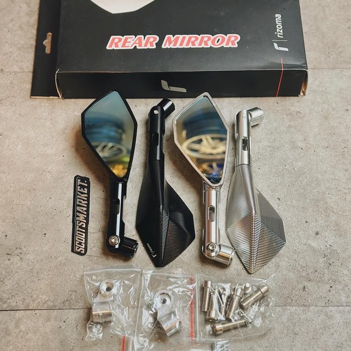 ORIGINAL Spion Tomok V2 Rizoma Aluminium Vespa Matic Sprint Primavera S LX GTS READY STOCK