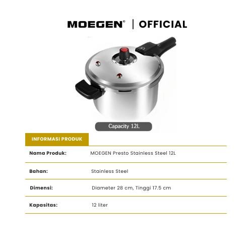 MOEGEN PRESTO STAINLESS STEEL 12 LITER