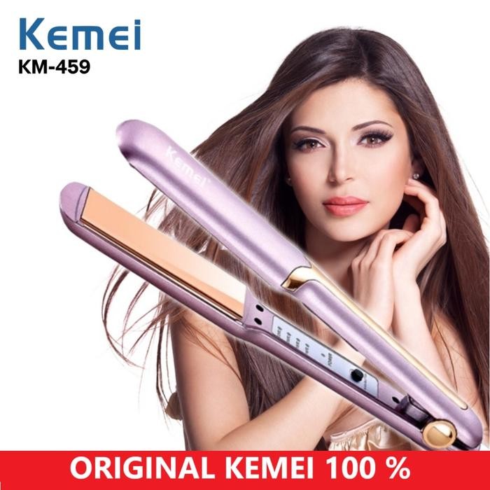 Catokan Tourmaline Ceramic Kemei 459 ORIGINAL Pelurus dan Curly / Catokan Rambut ORI Kemei 459 KM