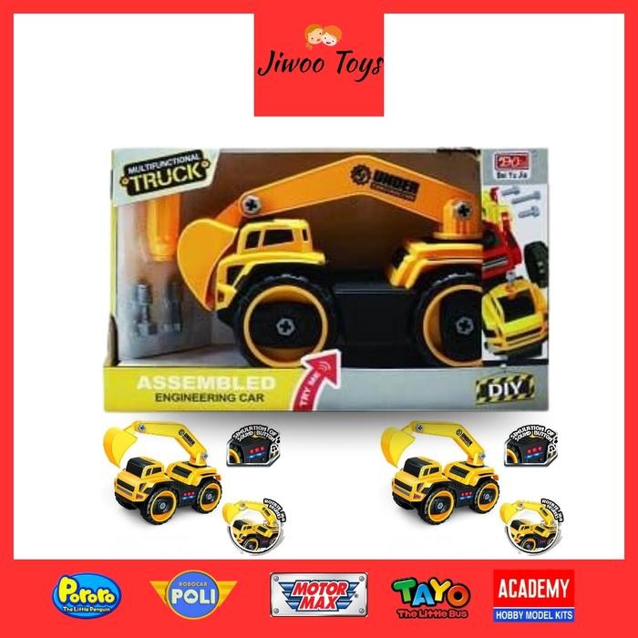 SALE Mainan DIY Assembled Truck Excavator MMX77025