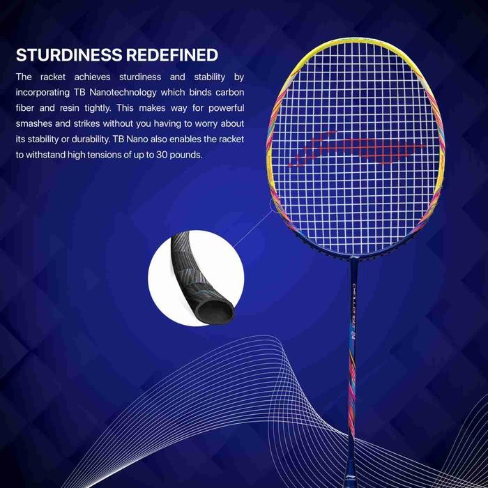 Clear Sale Raket Badminton Lining Challenger 24 Boost Navy Lime