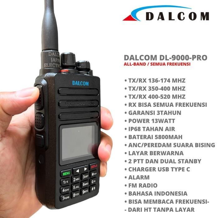 Ready ht dalcom japan dl-9000 pro waterproof walkie talkie vhf uhf
