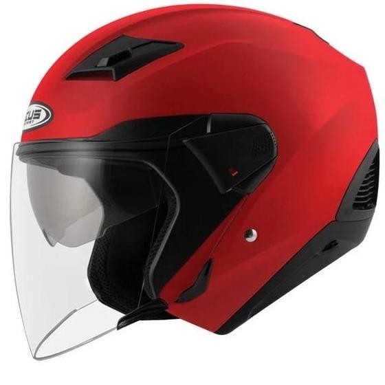 ZEUS ZS611 Z611 MATT RED HALF FACE