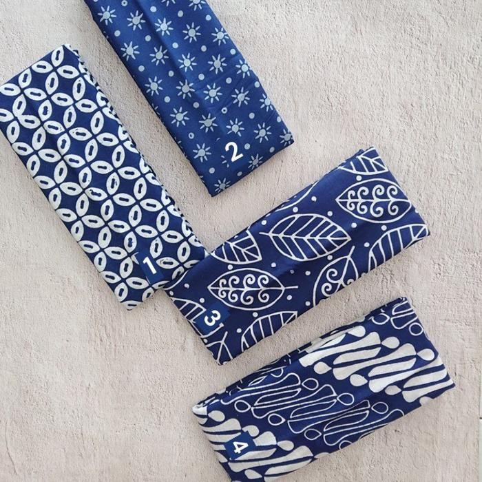 Kain Batik Cap Handmade Serian Navy Putih (36)