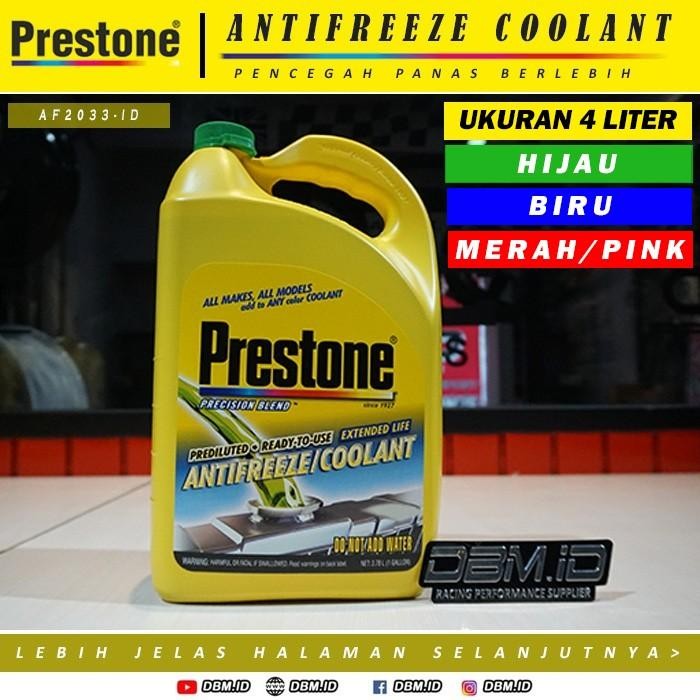 Air Radiator Mobil Motor Coolant PRESTONE Antifreeze 4 Liter
