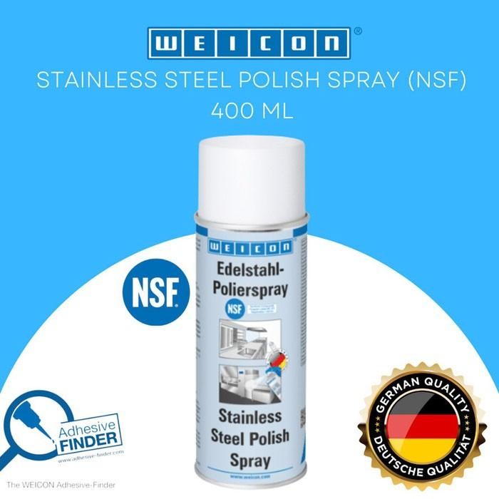 Ready Weicon Stainless Steel Polish Spray 400 Ml Semprotan Pelapis Anti T Baja Metal