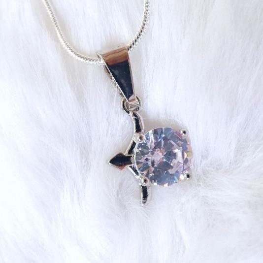 Kalung Zodiak Sagitarius Batu Zircon - Kalung Wanita S925 Bintang Sagi best seller
