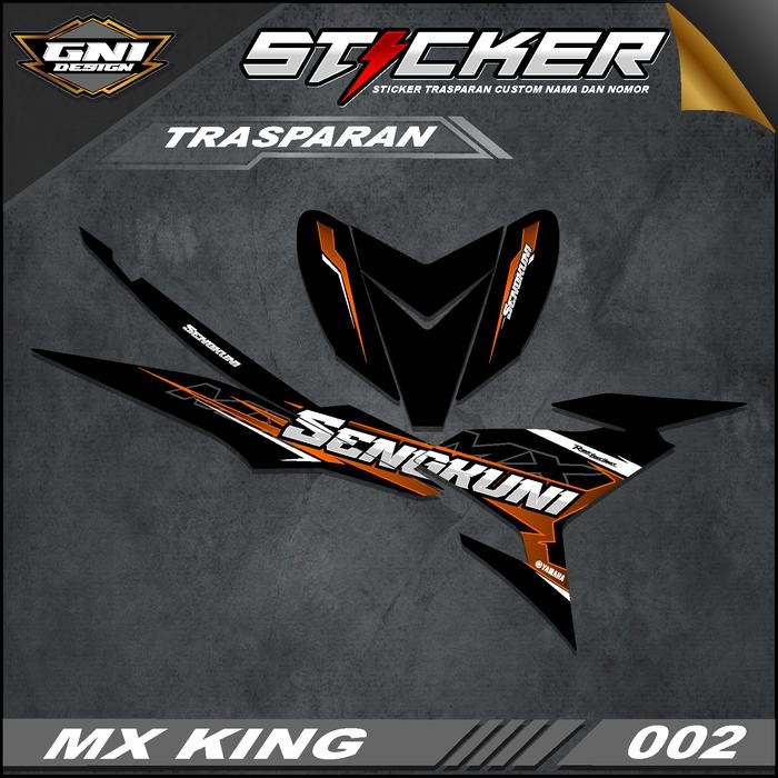 SIAPKIRIM Stiker Striping Transparan MX King Custom a - Striping Sengkuni MX King Custom a