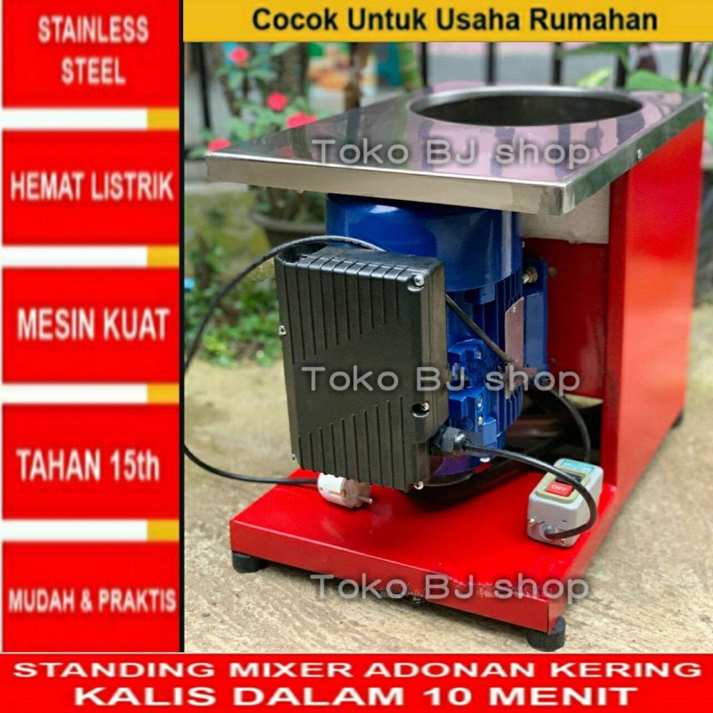 STANDING MIXER RAKITAN CDI 4-5kg BAK BULAT/BUNDER FREE PACKING KAYU