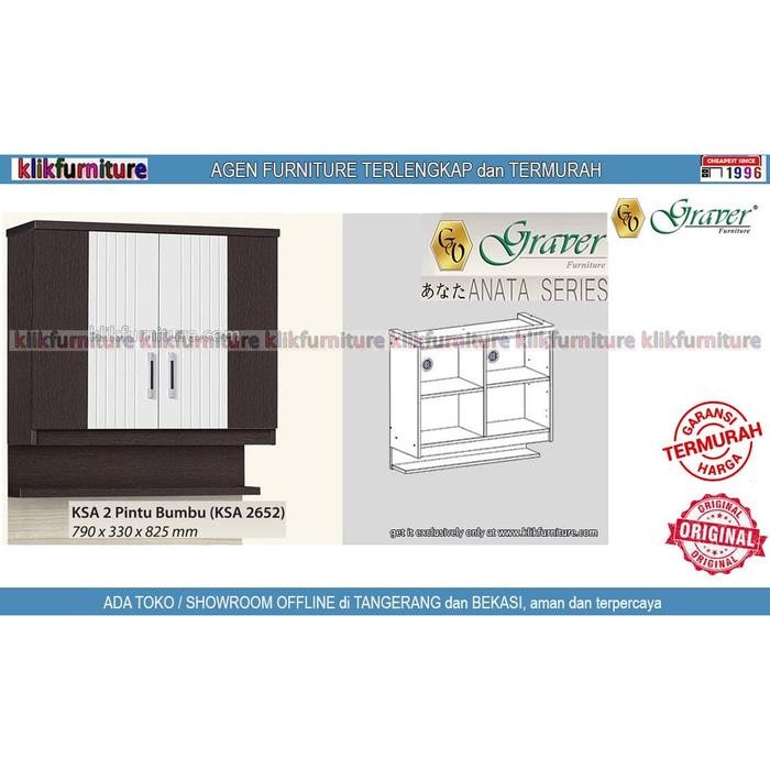 Kitchen Set Atas 2 Pintu Bumbu Anata Graver KSA 2652