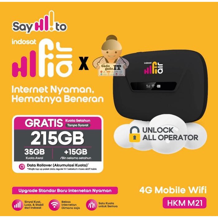 MIFI ROUTER HKM M21 XL GO MODEM WIFI 4G LTE HKM M21 TELKOMSEL