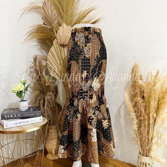 DISKON ROK DUYUNG / ROK PLISKET DUYUNG/ ROK BATIK DUYUNG Kebaya Bawahan Panjang Semi Pesta Silk