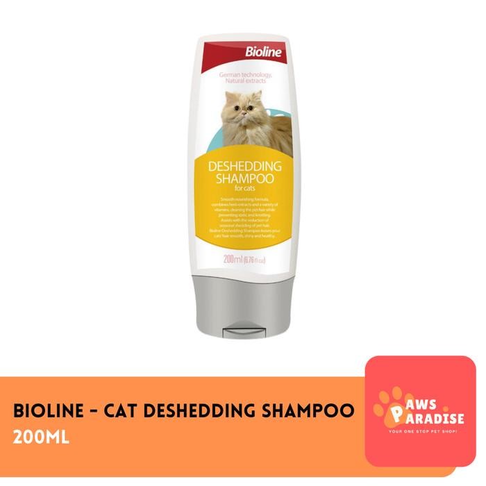 Bioline Cat Deshedding Shampoo 200Ml / Shampoo Kucing Bulu Rontok