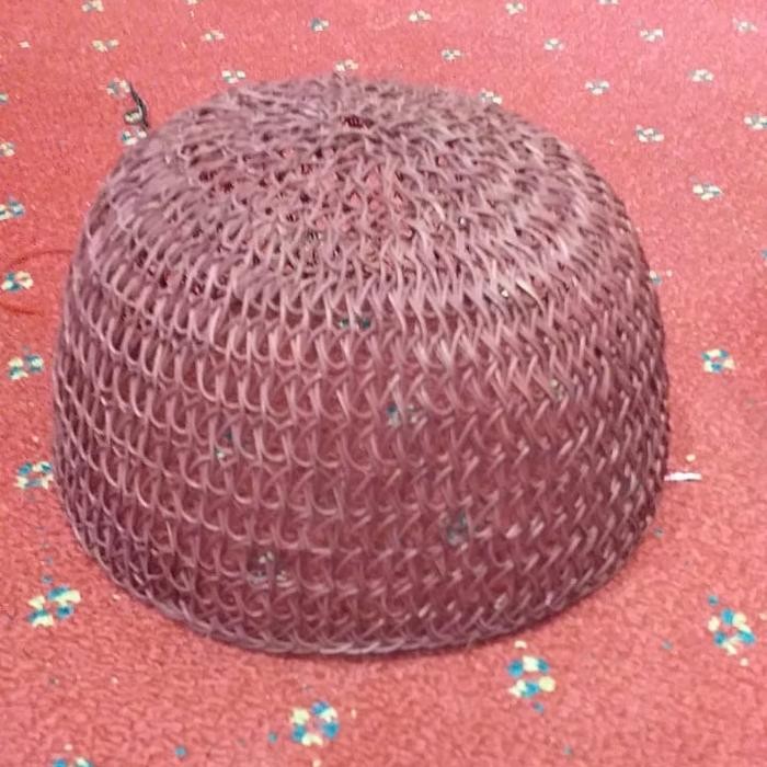 ORIGINAL KOPIAH/PECI ROTAN KHAS KALIMANTAN. BENTUK BULAT READY STOCK