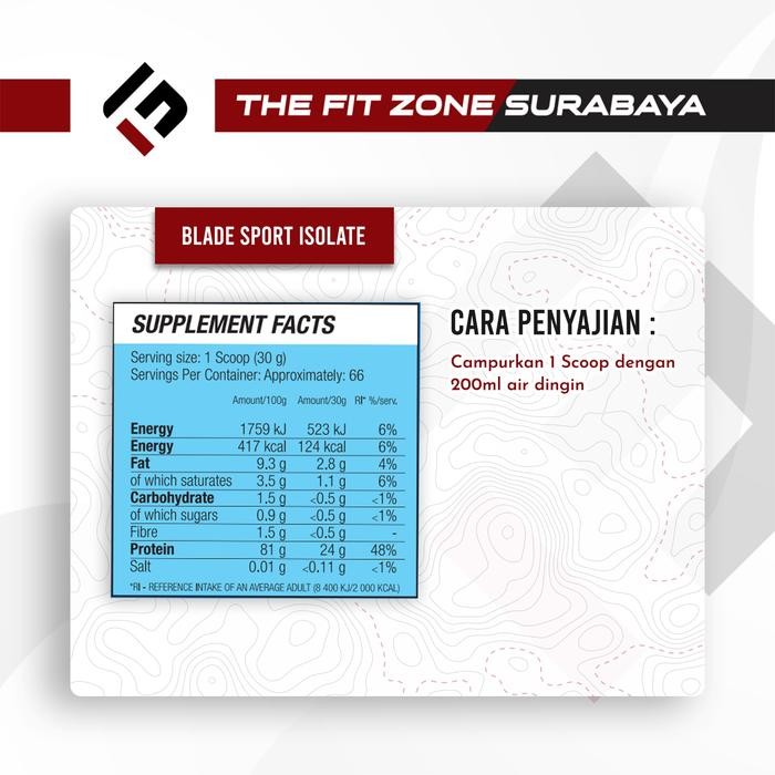 ORIGINAL  Blade Whey Isolate 2000 Gram Whey Protein Isolate 4,41 Lbs