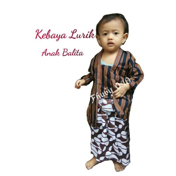 TERLARIS Kebaya Lurik Anak Balita // Kebaya AAnak // Baju AAnak Jawa READY STOCK