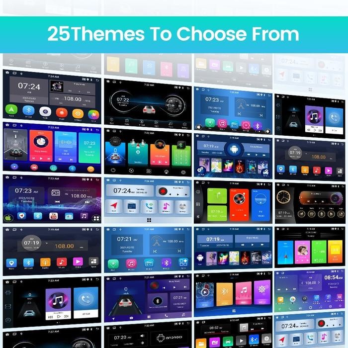 READY Head Unit Android 12 4GB+32GB Double Din 7 Inci 9 Inchi 10 Inch Mobil Bluetooth Car G00D