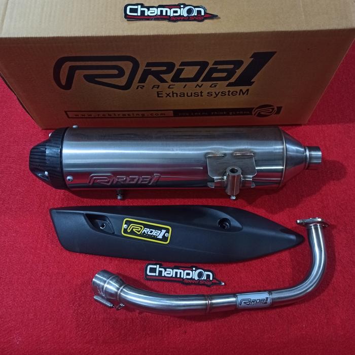 SIAPKIRIM Knalpot Standar Racing Stainless ROB1 Vario 125 Vario 150 Old Lama READY STOCK