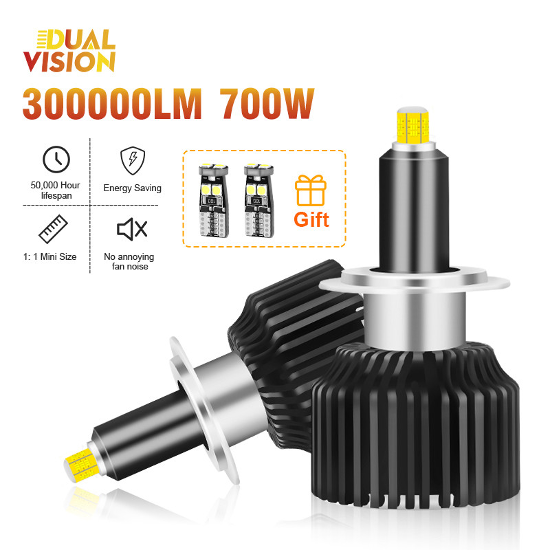 300000LM H7 High Powerful Led Mini Car Headlight H3 H8 H11 H1 Led