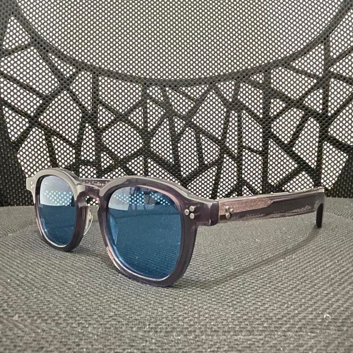 Promo Frame Kacamata Pria Wanita Moscot Momza Sun Lensa Pasific Blue