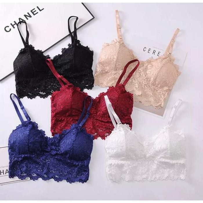 PROMO Bra Sexy Bra Model Renda Bra Tanpa Kawat B002