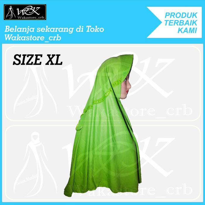 Kerudung Hijab Sekolah Anak na HIJAU APEL TUA TK SD SMP SMA DEWASA Ready Stock