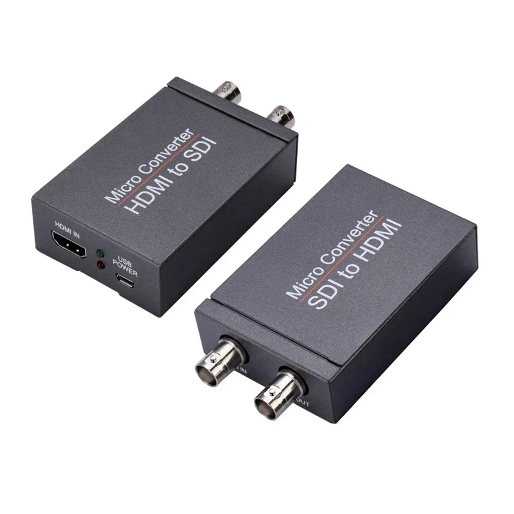 PROMO HDMI To SDI Dual Display Adapter Micro USB Power Video Converter Vs BNC 3G SDI To HDMI with SD