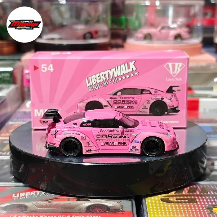 MINI GT 54 NISSAN GTR R35 WEAR IT PINK BREAST CANCER AWARNESS