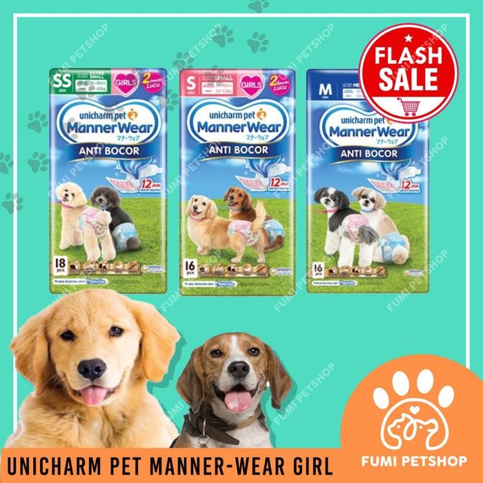 Unicharm Manner Wear Girl - Popok Anjing Betina