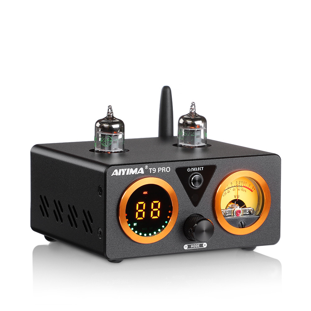 Aiyima Audio Hifi T9 Pro Bluetooth Tube Amplifier Dac Usb Coax Opt Stereo Amplificador Home Amp With