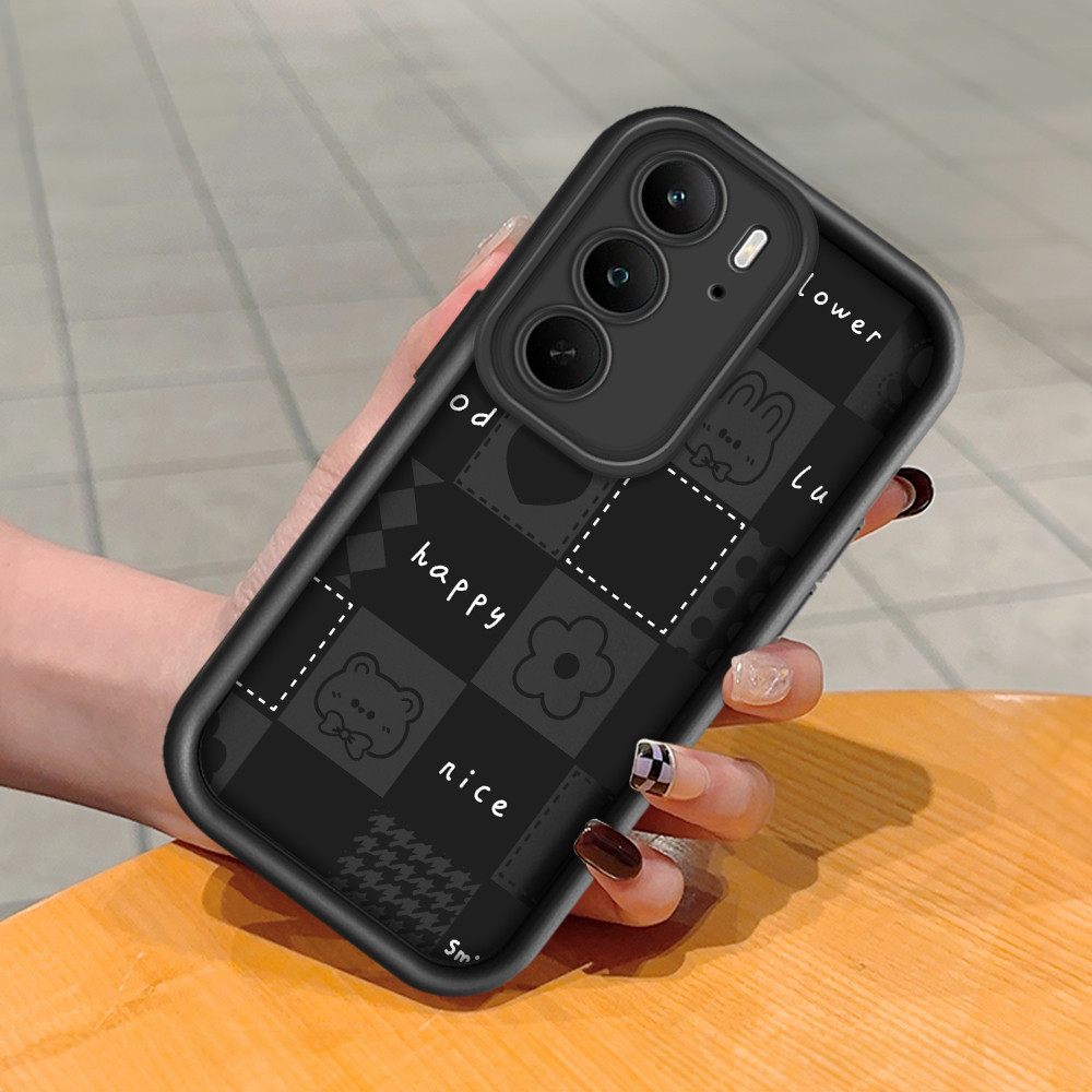 Casing Hp Untuk Realme C75 Phone Case Softcase Kesing Soft Garis Catur C8 5429 DLJ