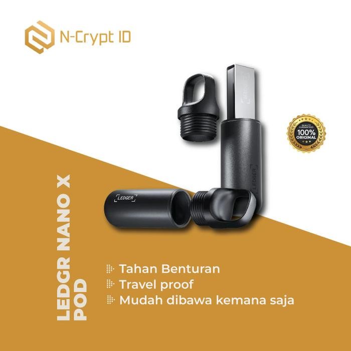 Ledger Nano X Pod Aksesoris Penyimpanan Hardware Wallet