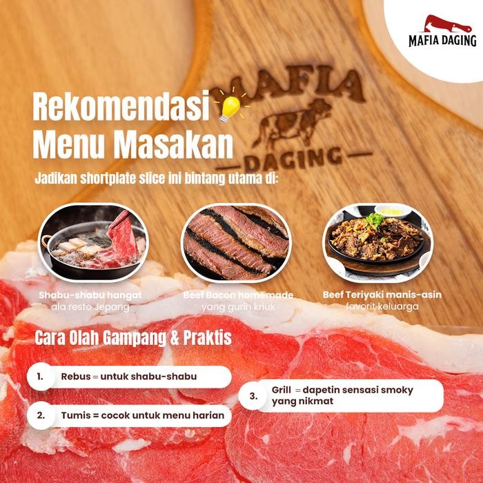 Eat77- Usa Beef Slice / Beef Slice Shortplate 1 Kg