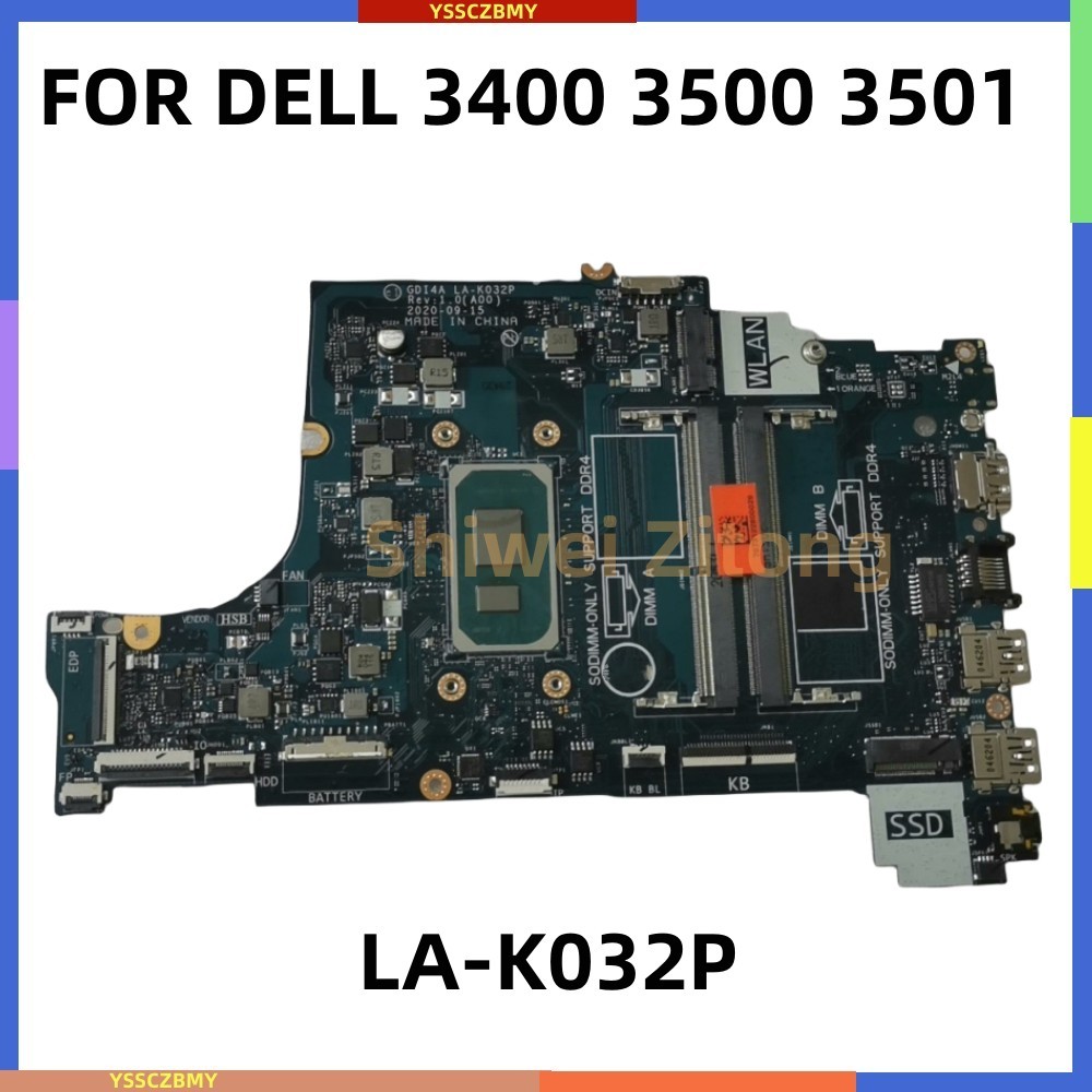 Casing Laptop GDI4A LA-K032P For Dell VOSTRO 3400 3500 Inspiron 3501 Laptop Motherboard With i3-1115