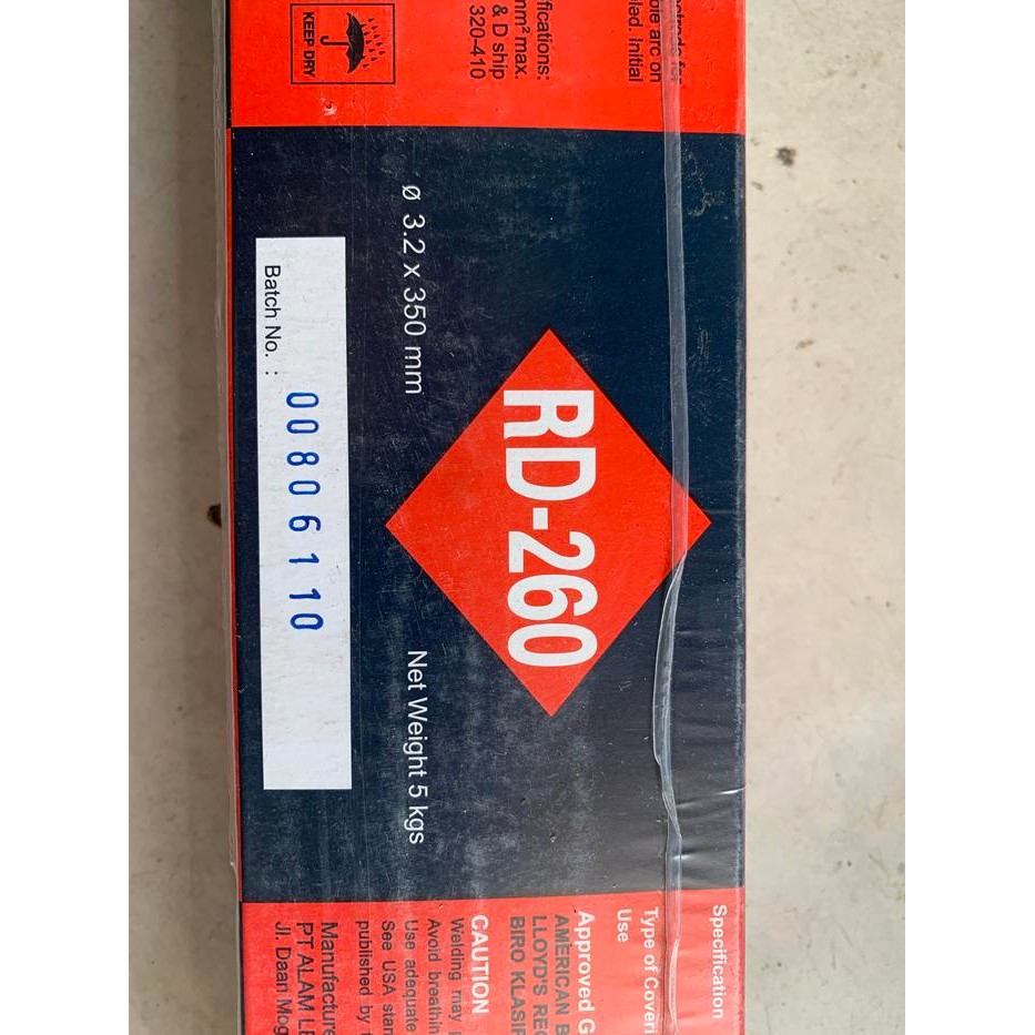 Kawat Las Nikko RD-260 Ukuran @3.2 x 350 mm