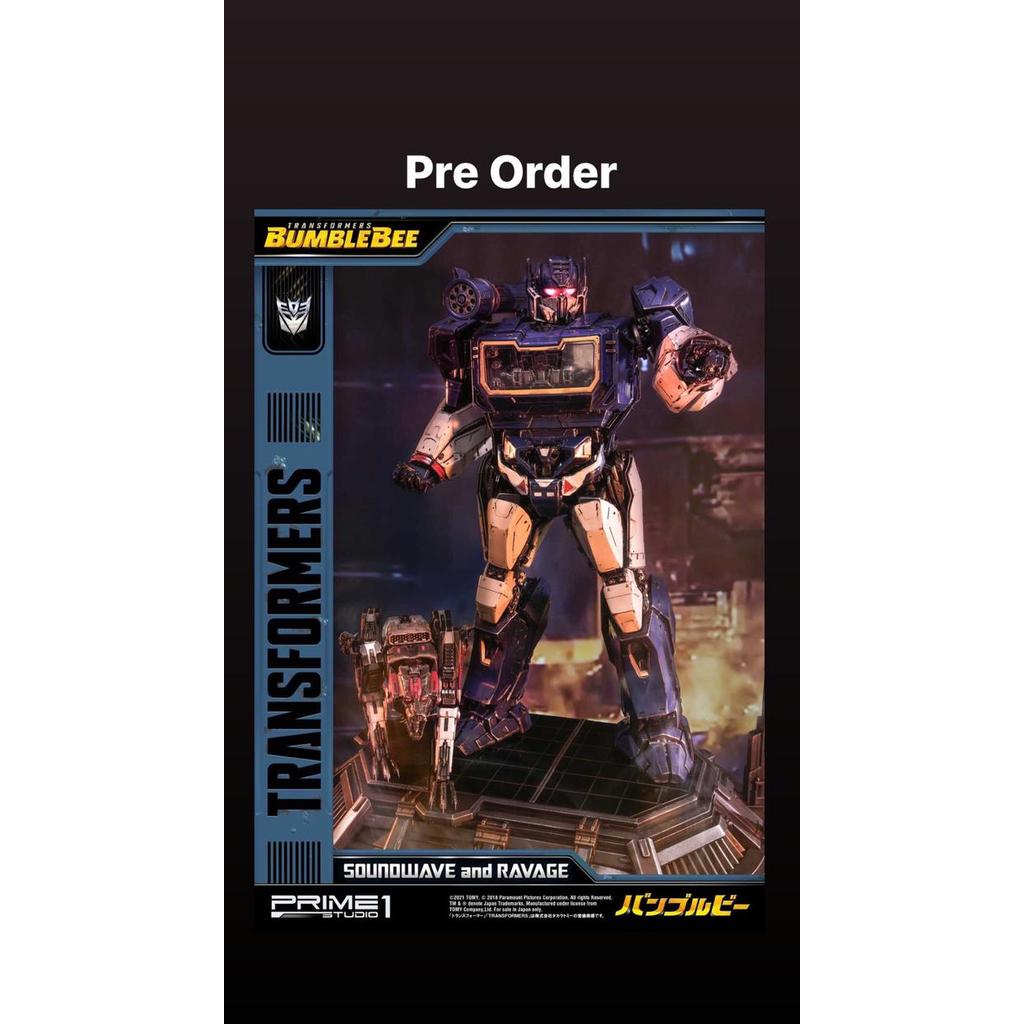 HOT SALE DP PO STATUE PRIME1 STUDIO SOUNDWAVE & RAVAGE TRANSFORMERS BUMBLEBEE TERMURAH