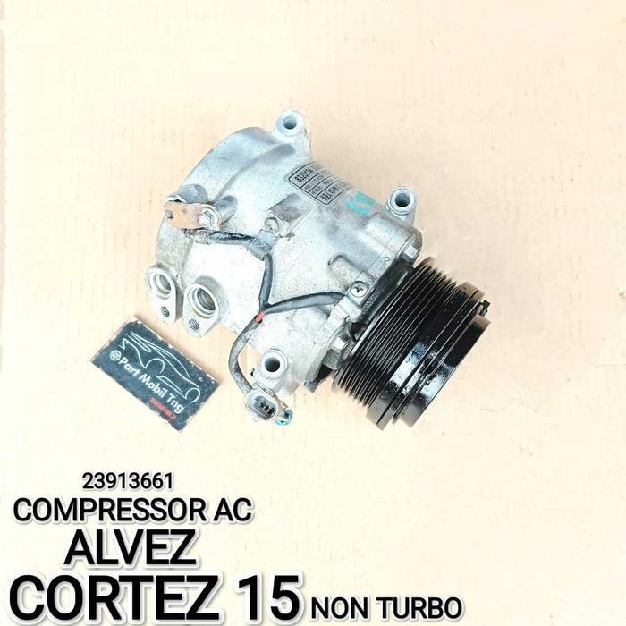 KOMPRESOR COMPRESOR AC WULING ALVEZ = CORTEZ 15 1500CC NON TURBO 23913661 COPOTAN OK.